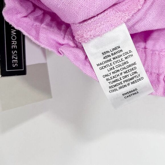 BP Purple Linen Blend Cropped Tank Top Medium - Picture 6 of 7